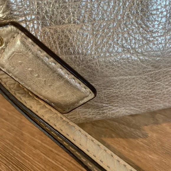 Coach gold metallic clutch or wristlet - Picture 2 of 3